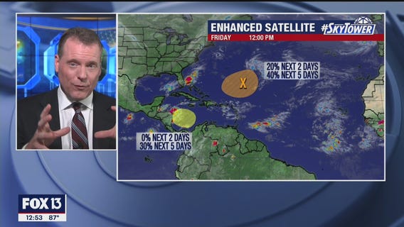 Today's tropical weather forecast