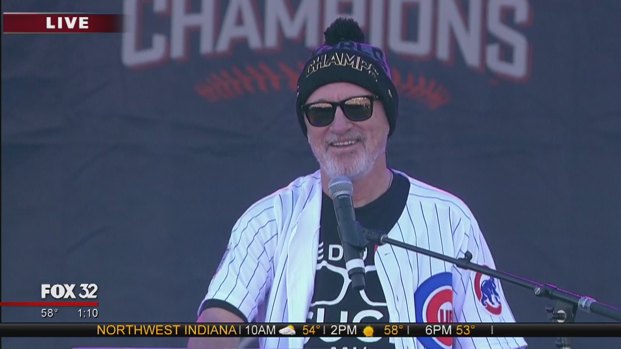 Joe Maddon speaks at Cubs World Series rally
