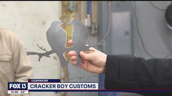 Father-son duo create metal art together