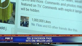 Fox 32 Chicago hits 1 MILLION likes on Facebook!