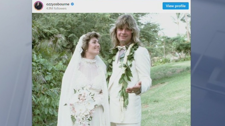 Ozzy and Sharon Osbourne celebrate 40th wedding anniversary