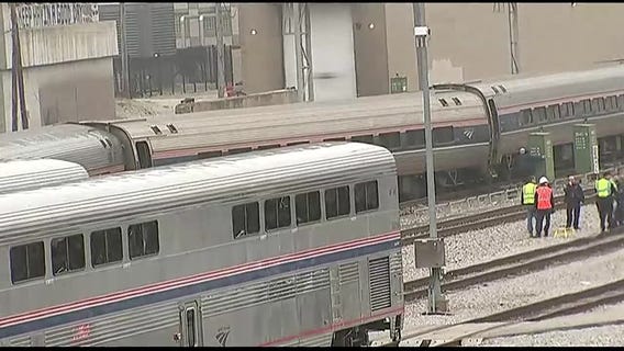 No injuries reported in train derailment outside Union Station