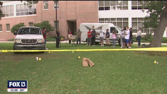 University of Tampa turns Plant Park into crime scene for students to learn