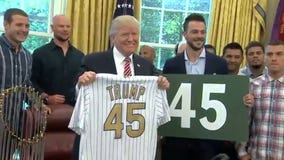 Trump welcomes World Series champion Cubs to White House