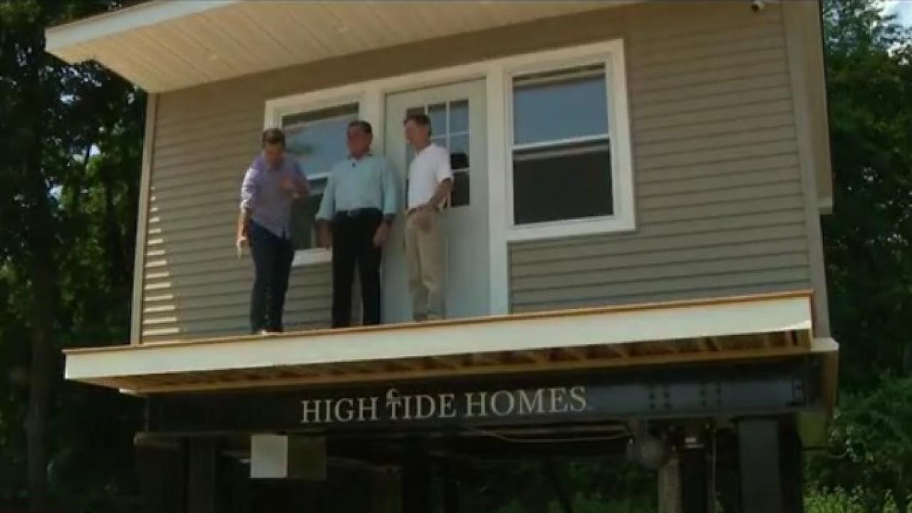 Home rises on command to avoid flooding