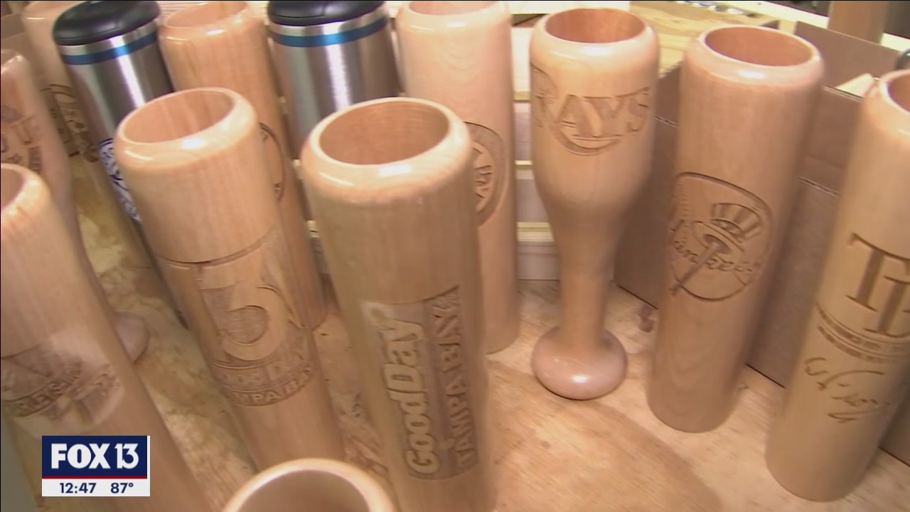 Discarded baseball bats inspire former Major League Baseball pitcher to create Dugout Mugs