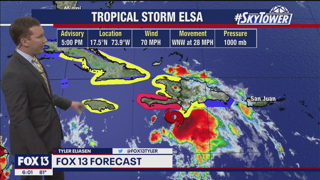 Saturday evening tropical update