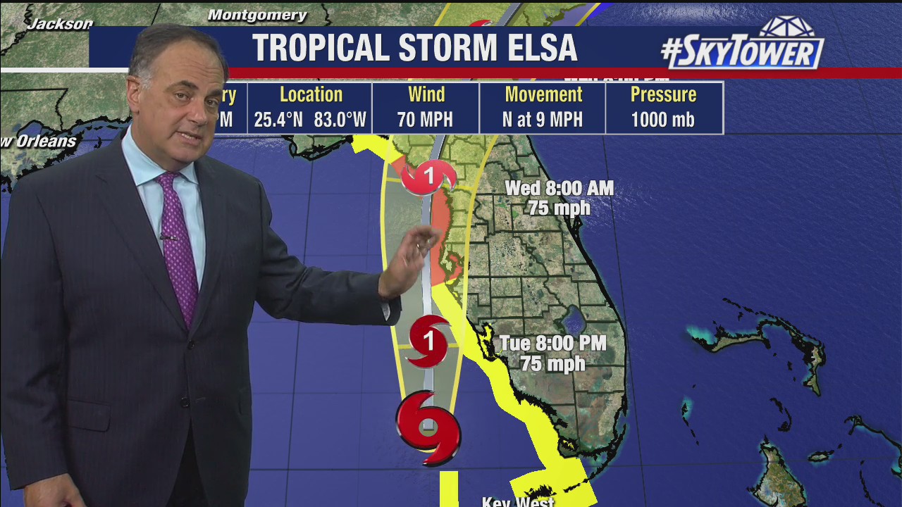 Tropical Storm Elsa 4 p.m. update