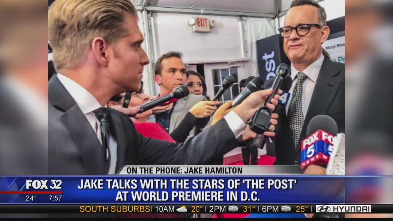 Jake Hamilton talks with the stars of 'The Post'