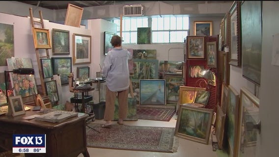 Artist in her 90s paints beautiful perspectives