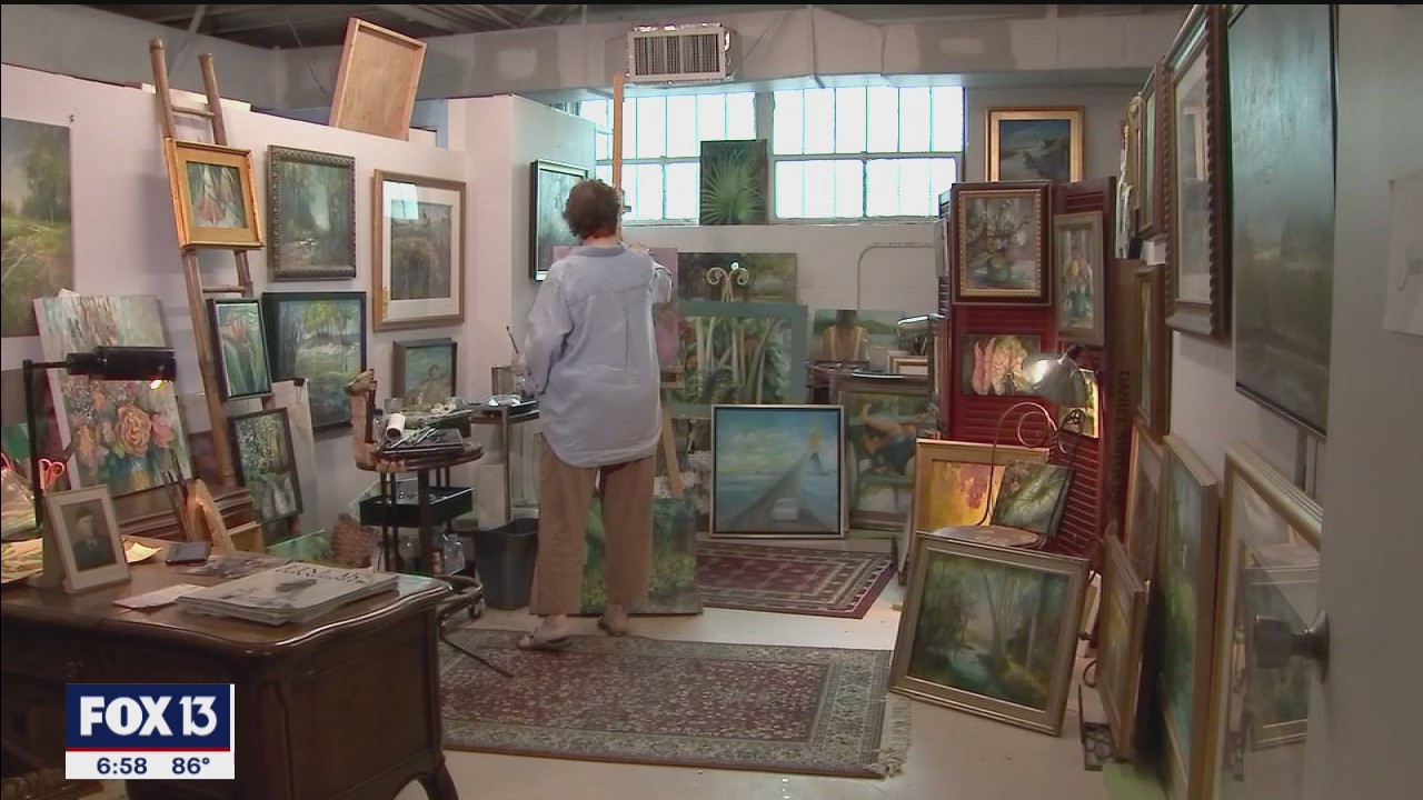 Artist in her 90s paints beautiful perspectives