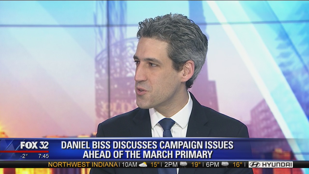 Daniel Biss discusses campaign issues ahead of March primary