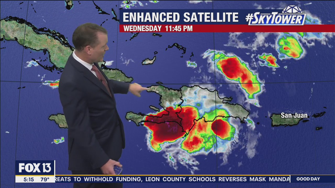 Tropical Depression Fred Thursday morning update
