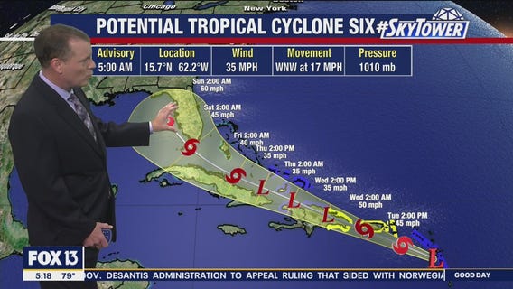 Tuesday morning tropical weather forecast