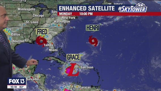 Tracking multiple tropical systems Monday night