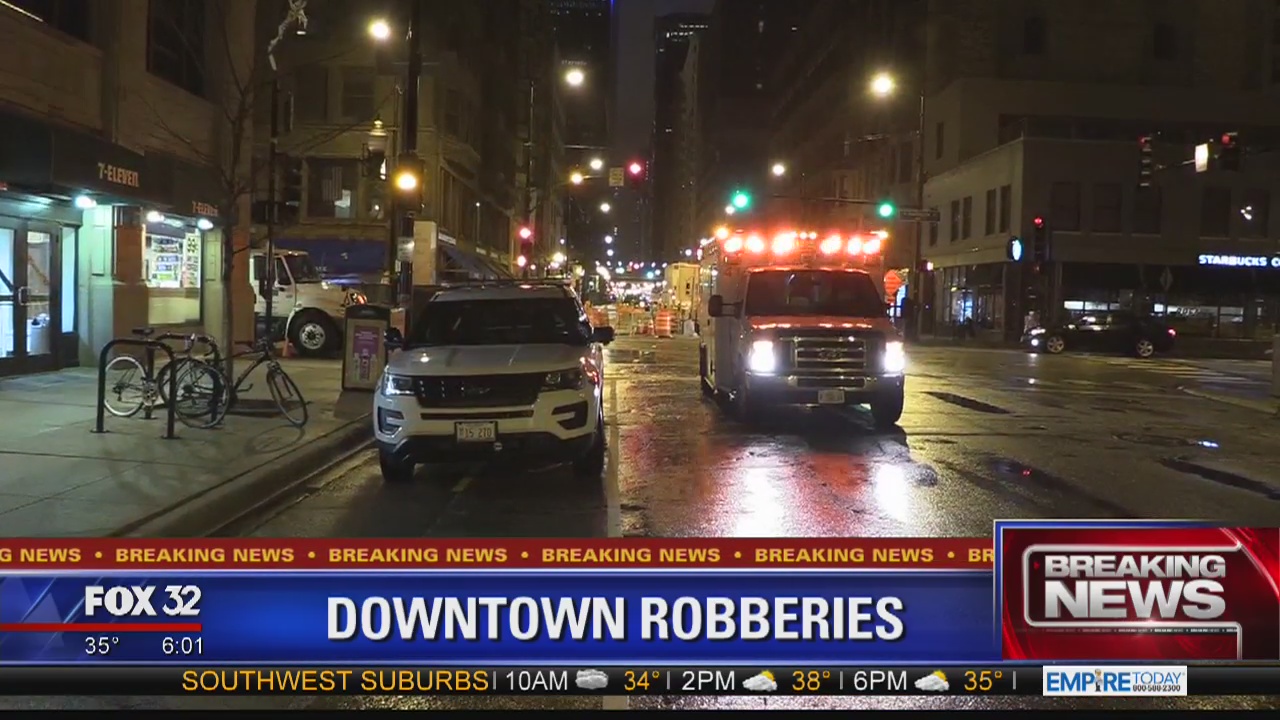 Two men beaten in separate downtown robberies | FOX 32 Chicago