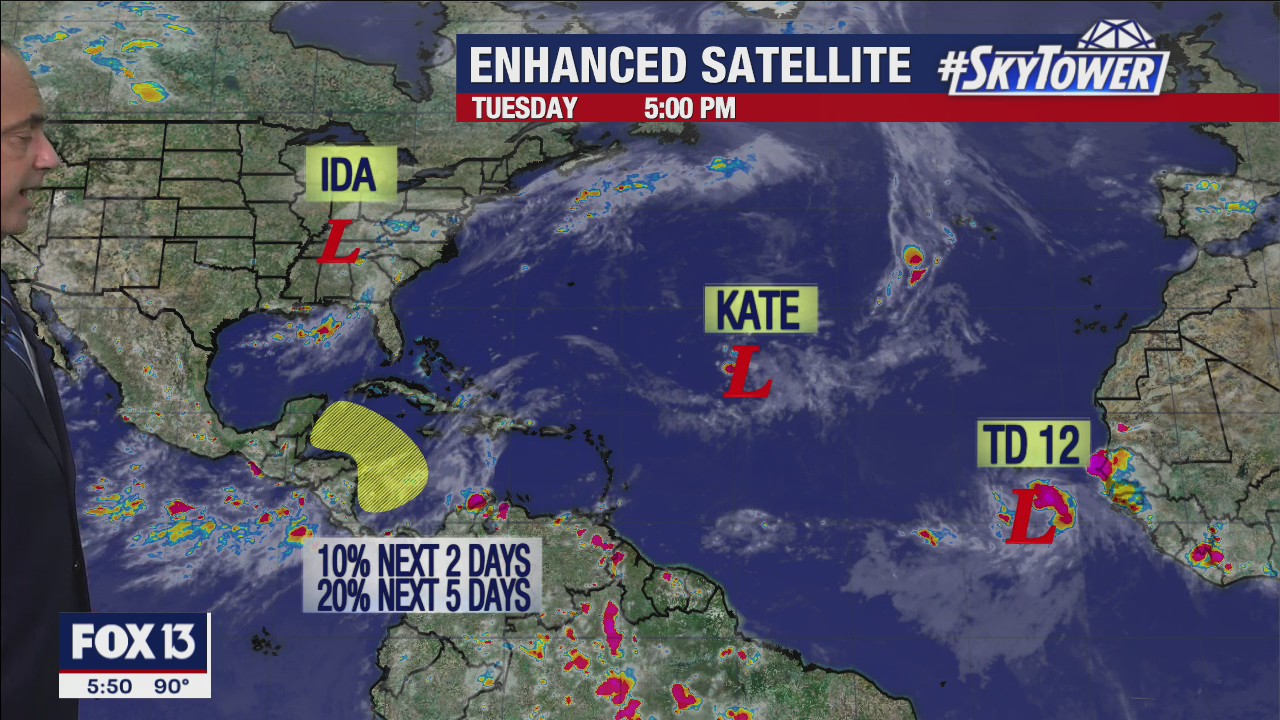 Today's tropical weather forecast