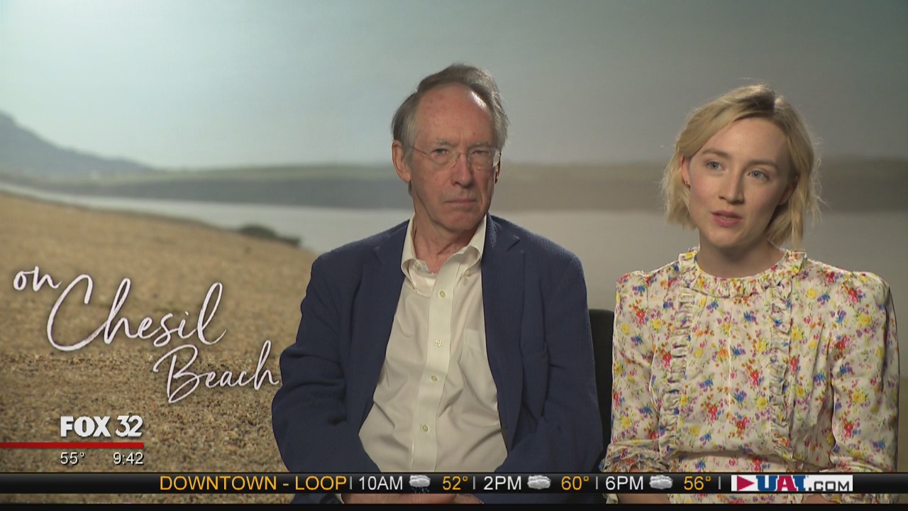 Bill Zwecker talks to On Chesil Beach stars