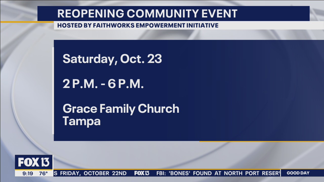 Reopening community event | FOX 13 Tampa Bay