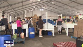 Volunteers prep for holiday drive
