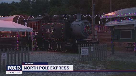 Take a train ride on the North Pole Express