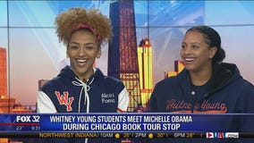 Whitney Young students meet Michelle Obama during Chicago book tour stop
