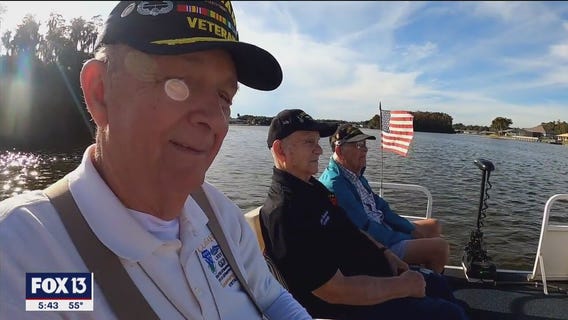Veterans enjoy a day on the water