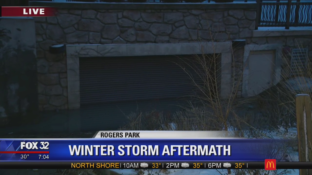 Lakeshore residents deal with cleanup after rough winter storm