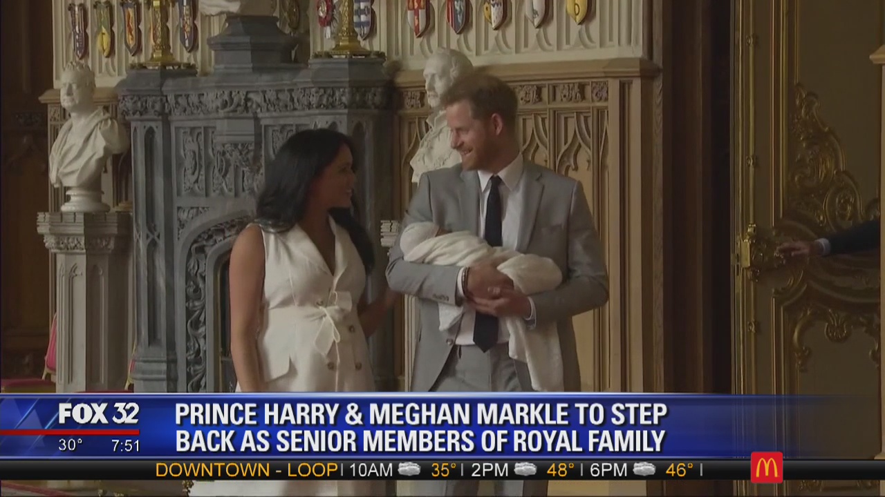 Prince Harry and Meghan Markle will 'step back' as senior members of Royal Family