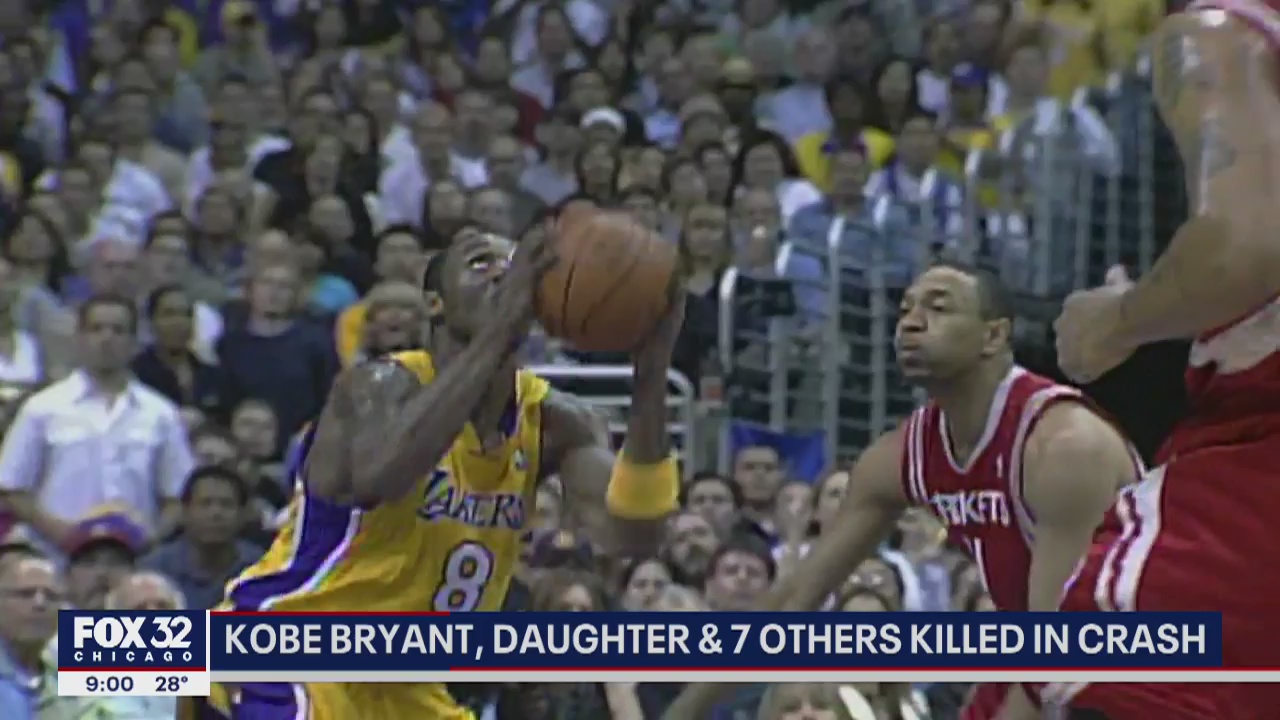 NBA star Kobe Bryant killed in chopper crash, along with daughter and 7 others