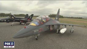 Remote control jets fly into Lakeland Linder International Airport