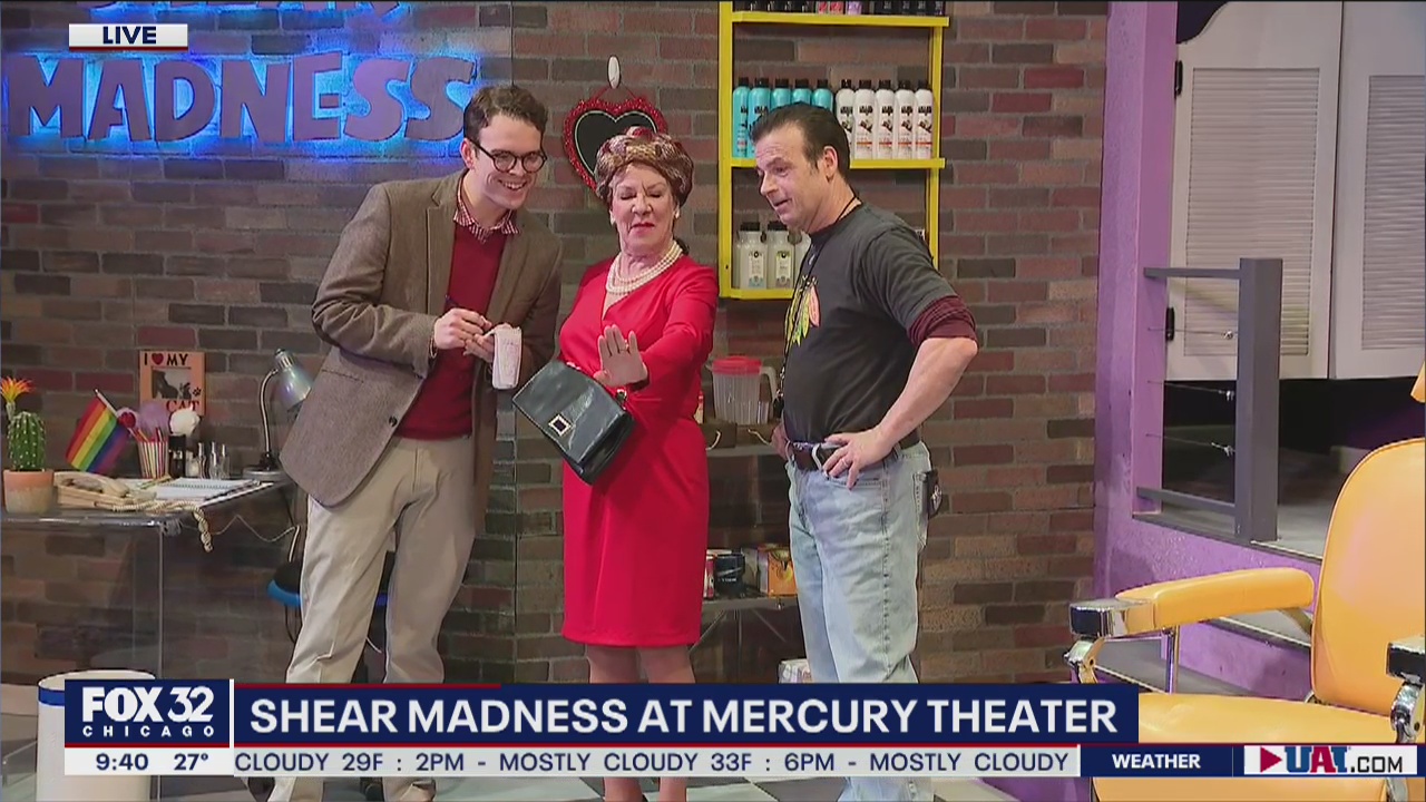 Cutting edge comedic murder-mystery 'Shear Madness' takes over Mercury Theater