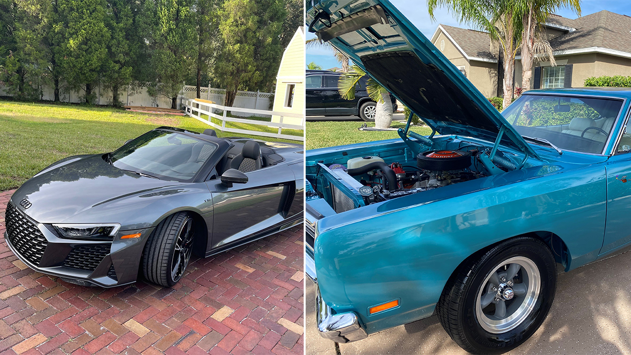 Great Rides: 1969 Plymouth Roadrunner and 2022 Audi R8 Spyder