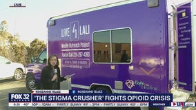 'The Stigma Crusher' fights the opioid crisis on wheels