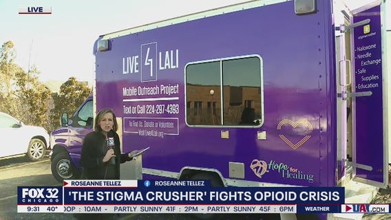 'The Stigma Crusher' fights the opioid crisis on wheels