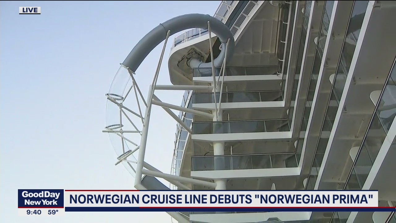 New cruise ship features 10-story slide