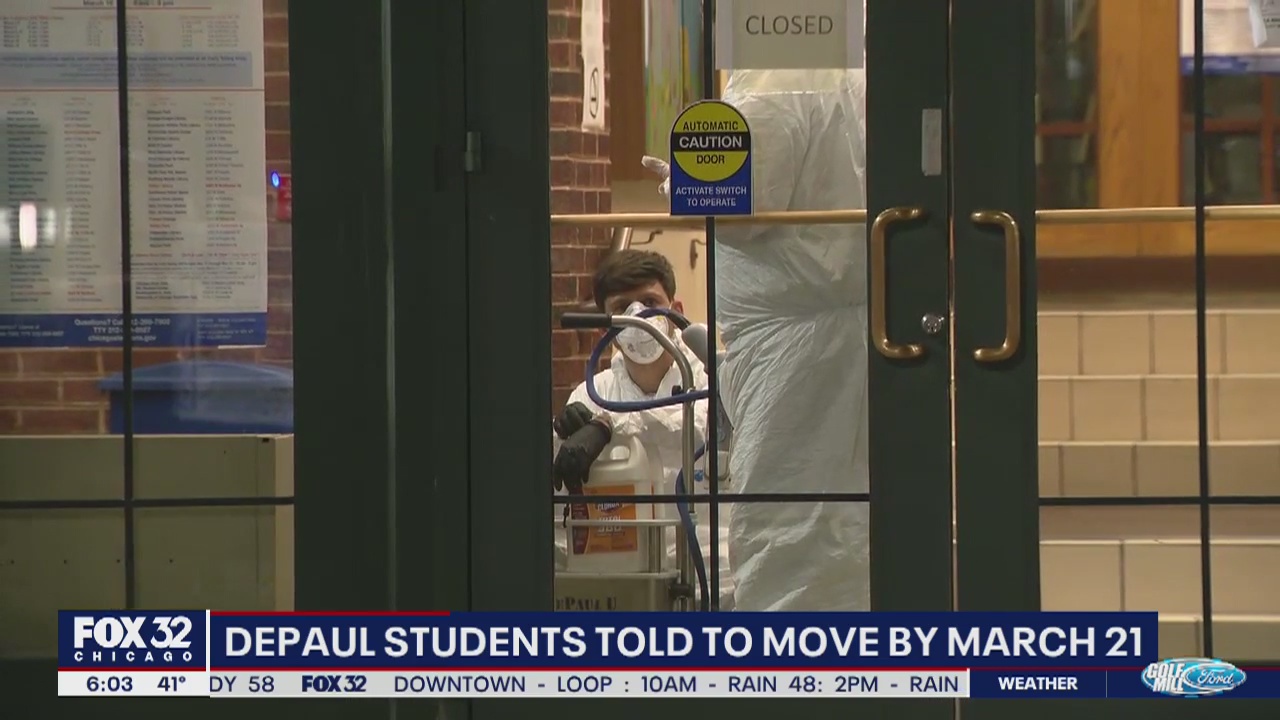DePaul University orders students to move out after faculty member tests positive for coronavirus