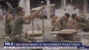 Chicago's largest convention center transforms into field hospital as coronavirus proliferates