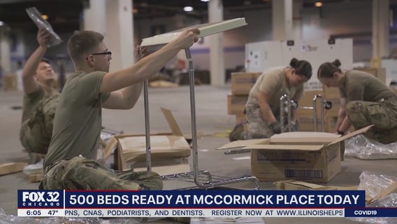 Chicago's largest convention center transforms into field hospital as coronavirus proliferates