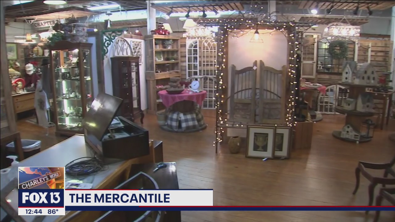 Curated and vintage finds at The Mercantile in Plant City