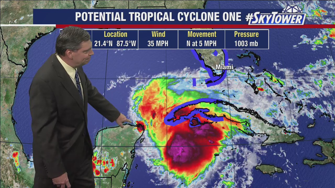 Thursday evening Tropical forecast