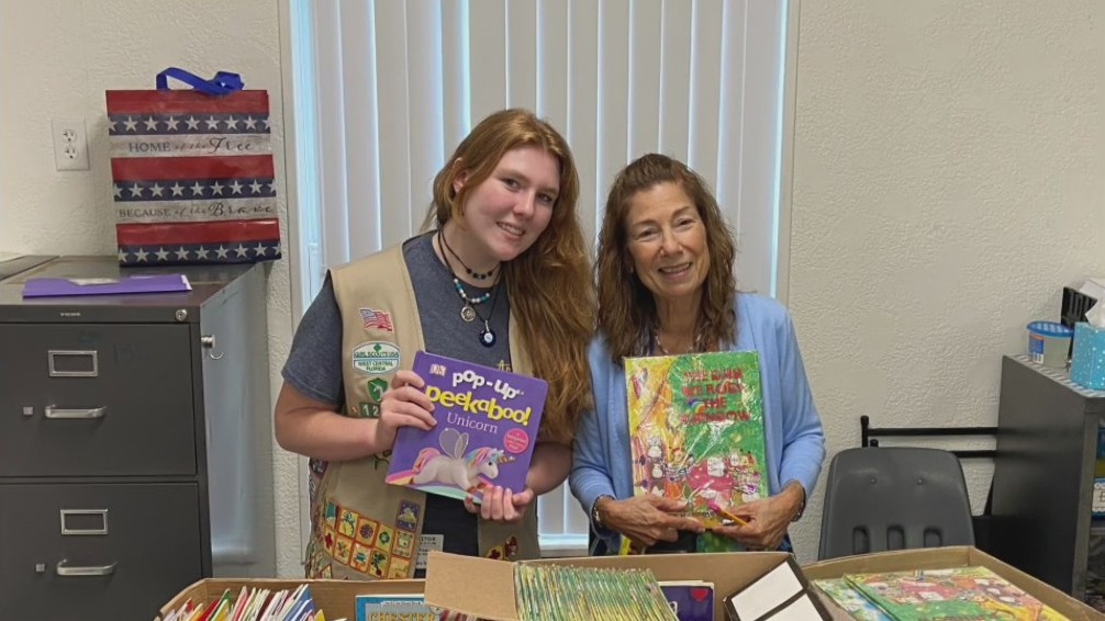 'Book Buddy': Local Girl Scout helps children gain access to books