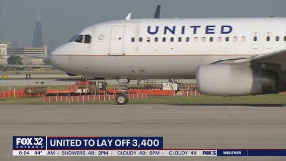 United Airlines to lay off 3,400 positions by October as industry reels from pandemic