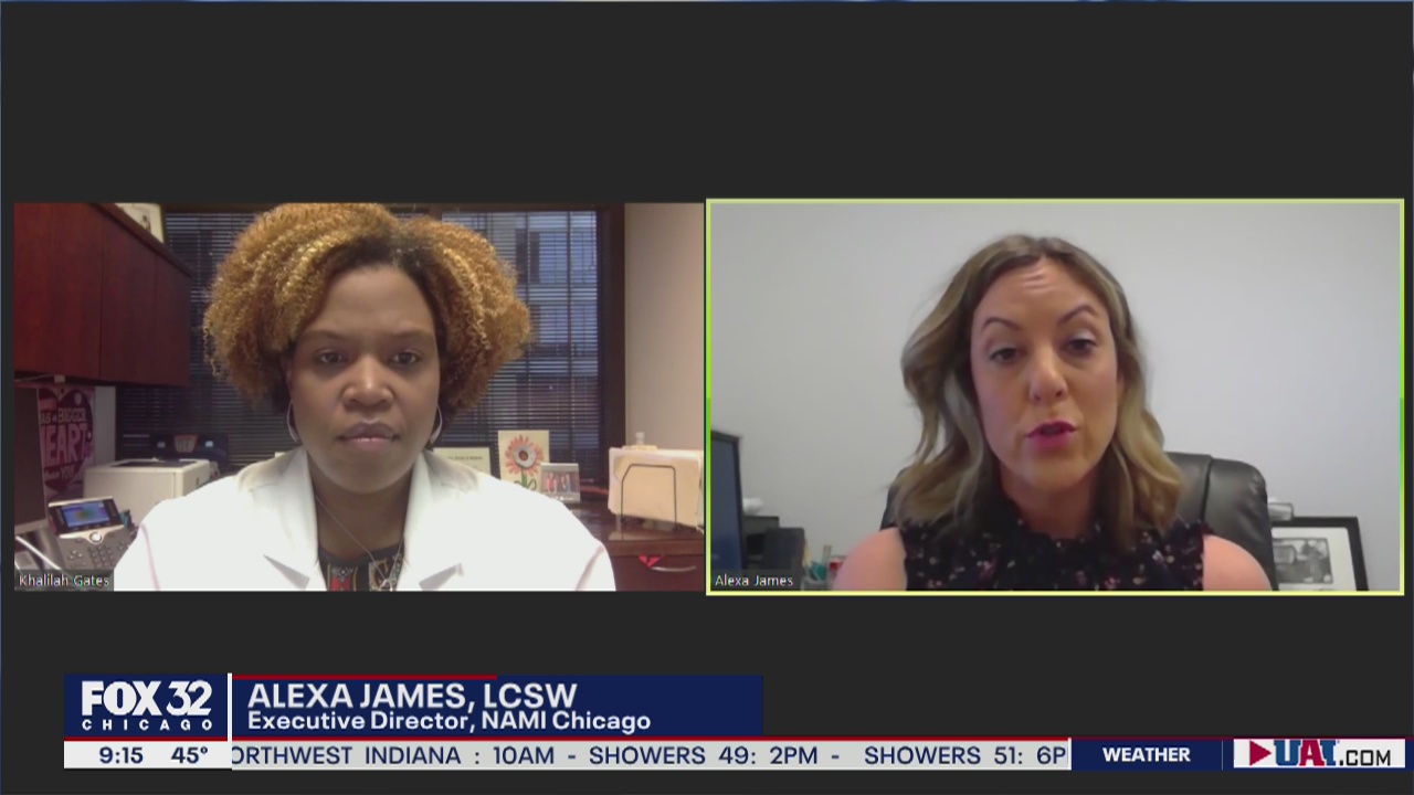 Coronavirus places strain on Chicago's healthcare workers and those struggling with mental health