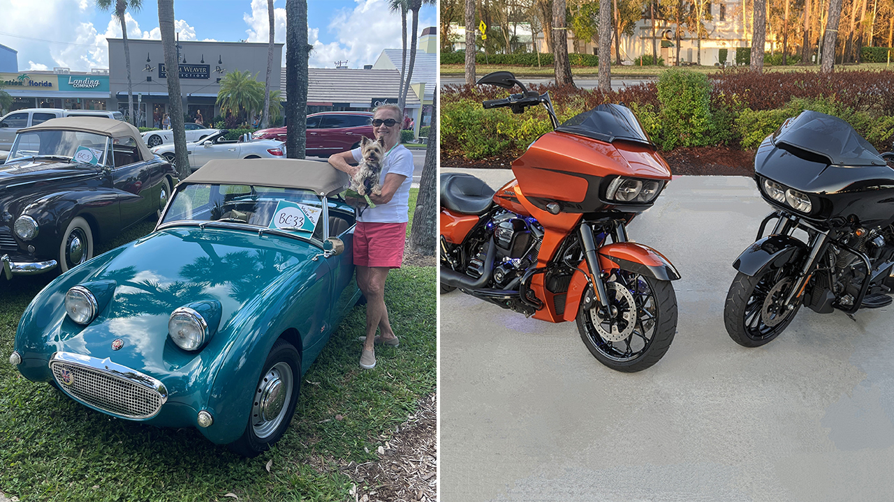 Great Rides: 1960 Austin-Healey Bugeye Sprite and His & Hers Harleys