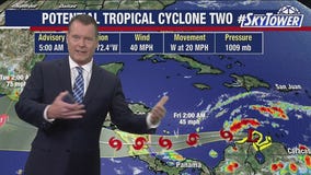 Today's tropical weather forecast