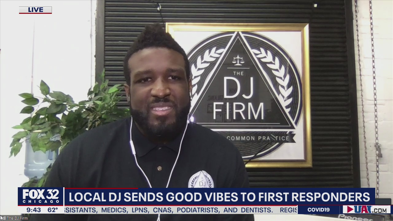 Chicago DJ spreading joy to first responders with mobile studio