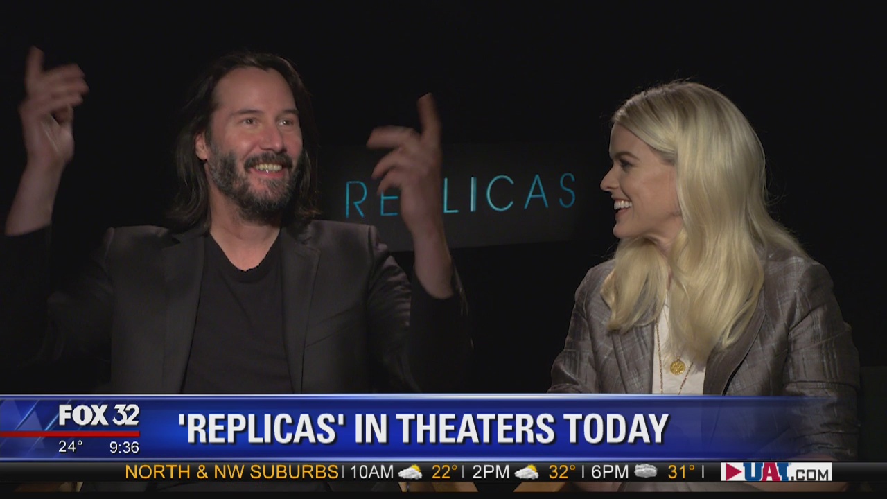 Keanu Reeves, Alice Eve talk new thriller 'Replicas'
