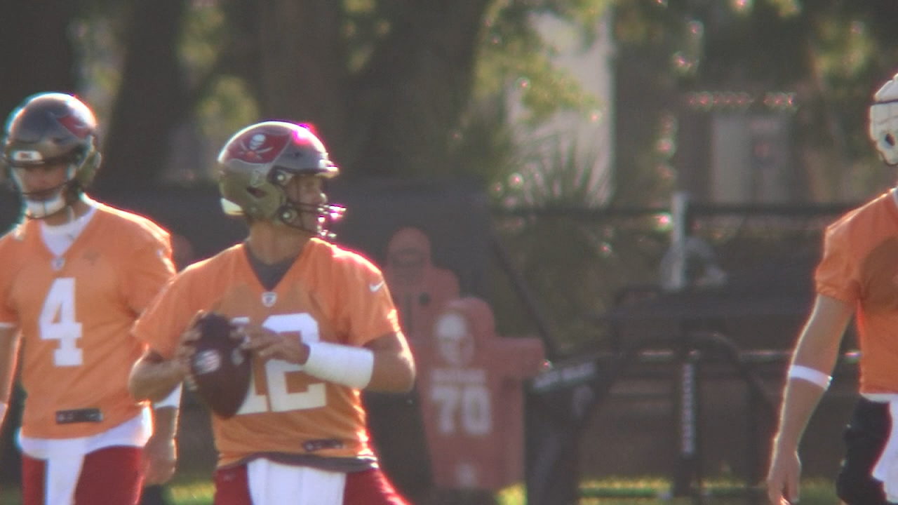 Charley visits Bucs training camp