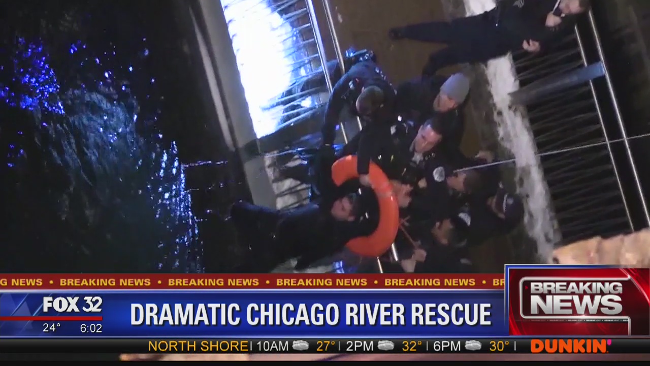 Man, 29, alive after being pulled out of Chicago River in Loop